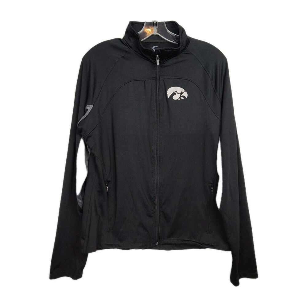 Rivalry Threads‎ 91 University of Iowa Hawkeyes Full-Zip Jacket Women's XL Black